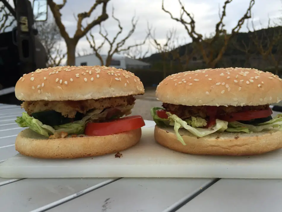Burger vegan, chickenstyle