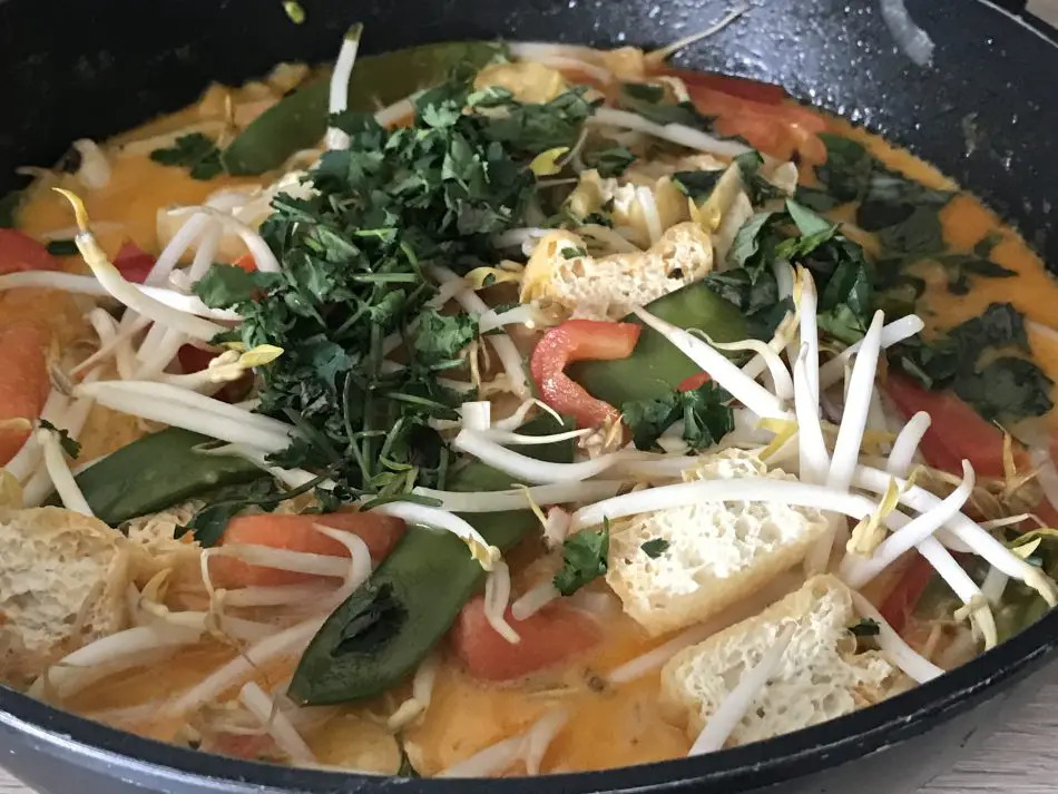 schnelles thaicurry mit frischem gemuese