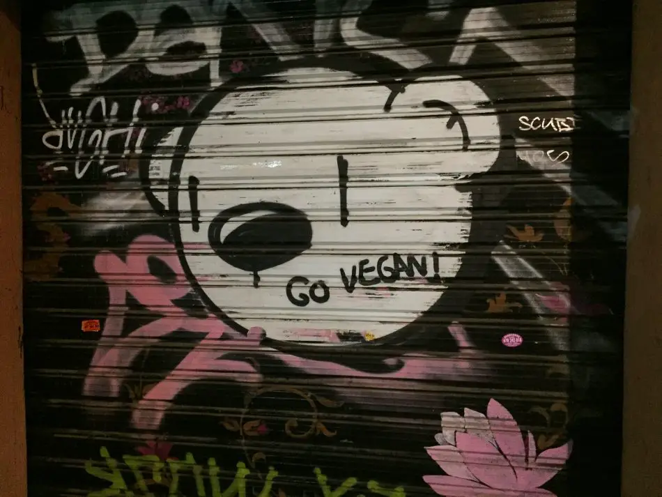 Barcelona vegan streetart